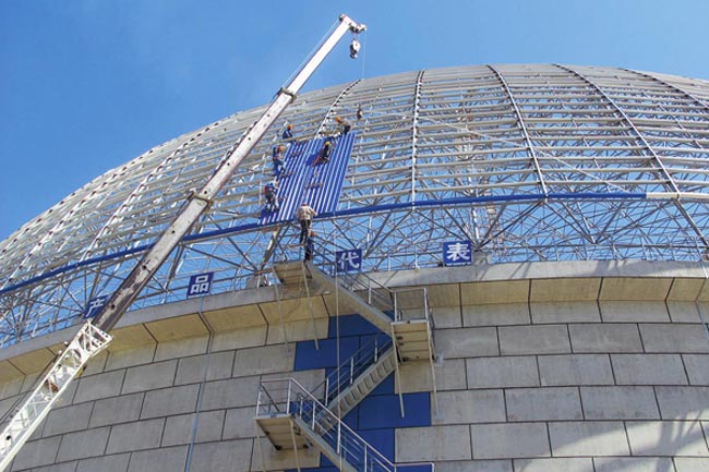 西安发电厂球形网架